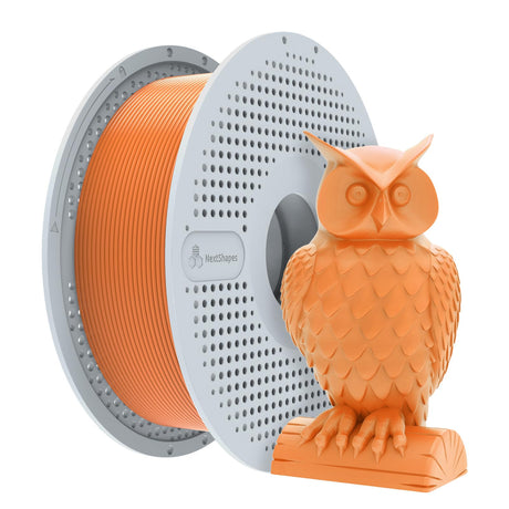 NextShapes Standard PLA 1.75mm with Reusable Spool Set, Detachable & Easy to Use, Neatly Wound & High Speed 3D Printing Filament for Most FDM 3D Printers (Orange, 1000g) NextShapes