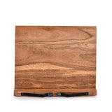 NIRMAN Acacia Wood Book Stand Adjustable Angle Reading Book Holder for Textbook, Receipe, Music Books, Tablet for Home Office Kitchen Lightweight Bookstand (11" x 9" x 1.5") NIRMAN