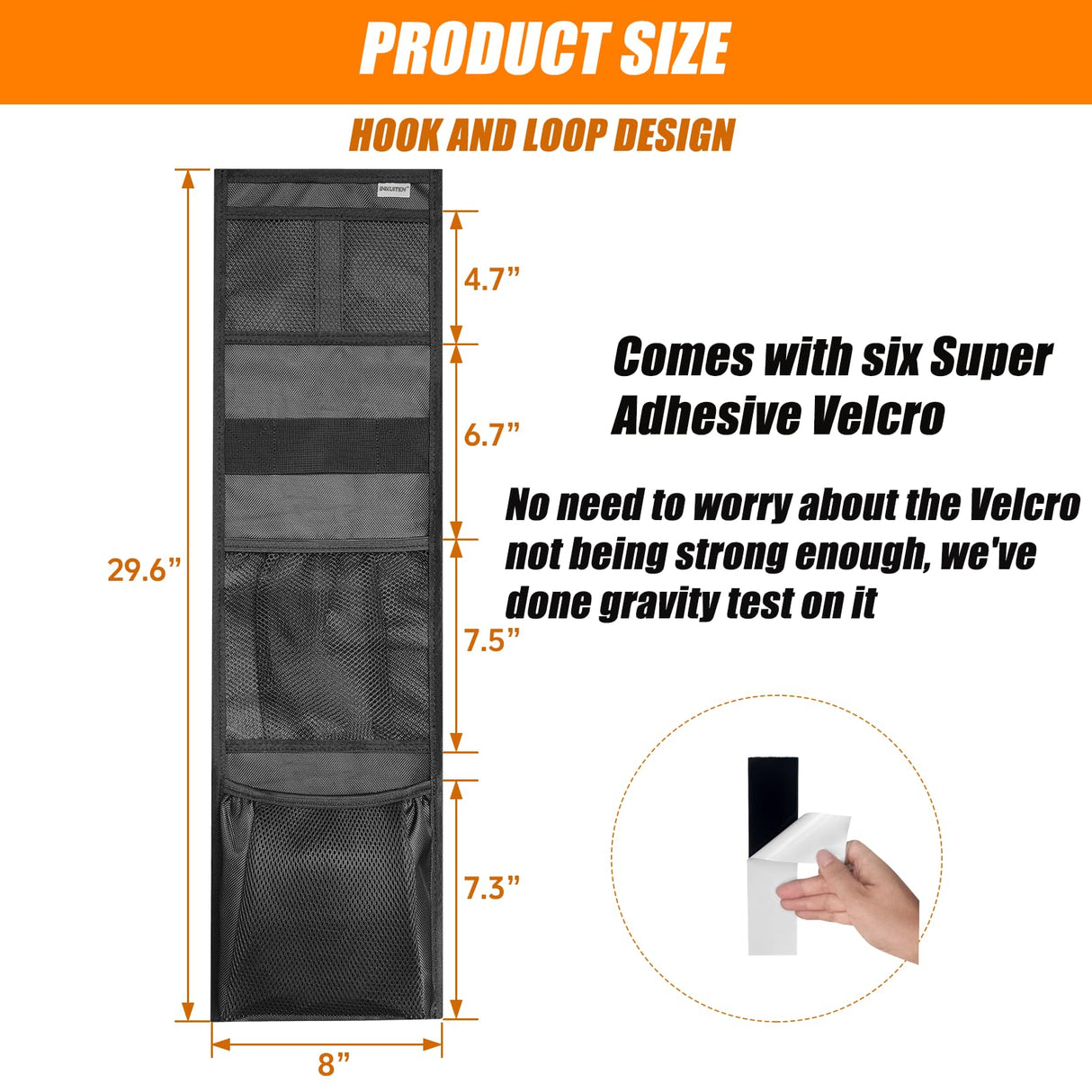 INKUITEN Gun Safe Door Organizer,Gun Safe Storage Accessories for Gun Cabinet, Closet,Easy to Install INKUITEN