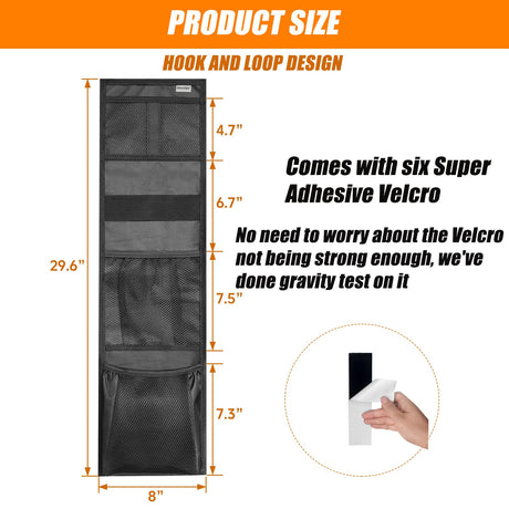 INKUITEN Gun Safe Door Organizer,Gun Safe Storage Accessories for Gun Cabinet, Closet,Easy to Install INKUITEN