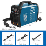 Prostormer Welding Machine, MIG/TIG/MMA 3 in 1 Multifunctional Welder with Digital Display, Electrode Holder, Earth Clamp, Input Power Adapter Cable and Brush Prostormer