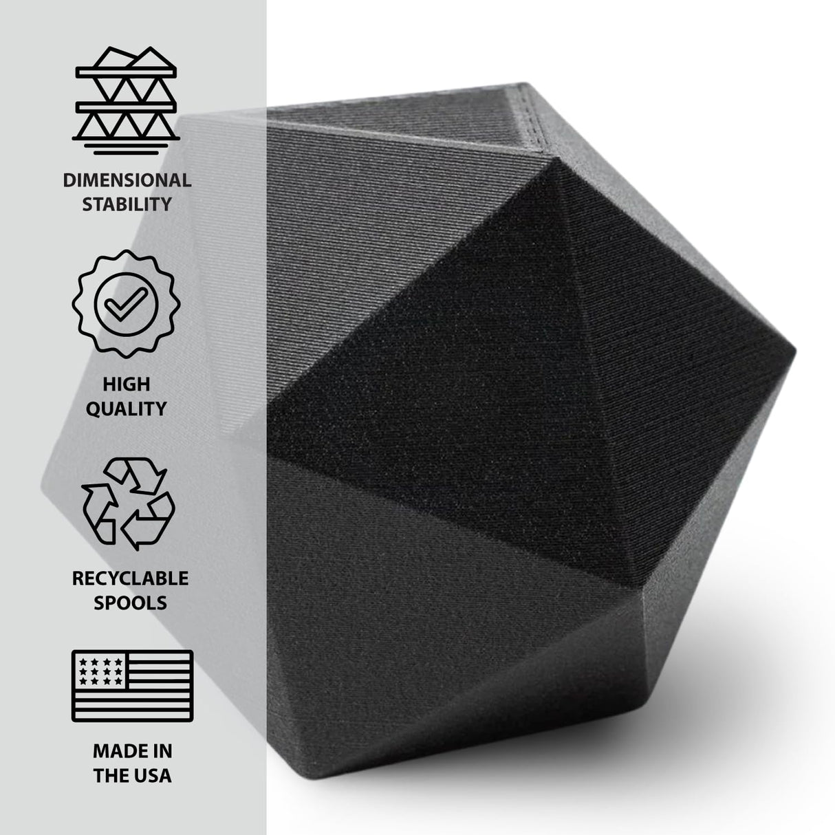 Protopasta 3D Printer Filament, PLA Filament 1.75mm, Composite Carbon Fiber PLA, 500g Spool Proto-Pasta