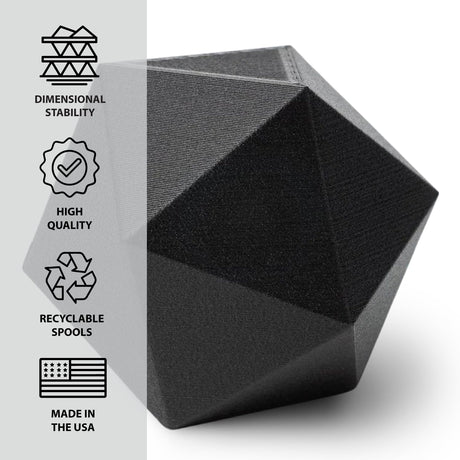Protopasta 3D Printer Filament, PLA Filament 1.75mm, Composite Carbon Fiber PLA, 500g Spool Proto-Pasta