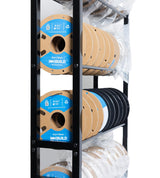 3D Printer Filament Storage Rack 6 Tier Shelves for Filament, Holds 54 Spools of 1 Kilogram Filament (1 Kilogram x 9 Spools x 6 Shelves) WoodArtSupply