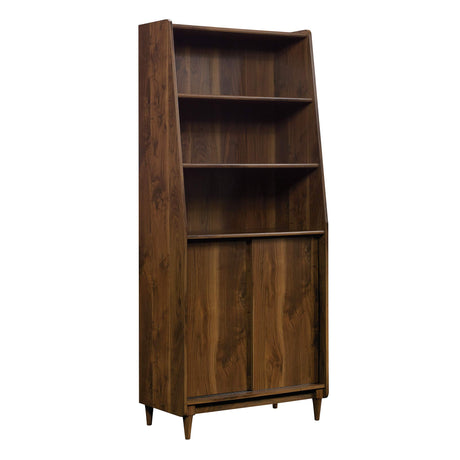 Sauder Harvey Park Wide Bookcase/ Book shelf, Grand Walnut finish Sauder