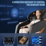 MEROUS 4D Zero Gravity Massage Chair Recliner, SL-Track Shiatsu Massage Chair Full Body with Voice Control,Body Scan,Waist Heating,Bluetooth,Foot Rollers,32 Airbags&Extended Footrest (Gray) MEROUS