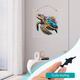 Wooden Puzzles for Adults, Coral Sea Turtle Jigsaw Puzzles 500 Piece, Unique Shape Puzzles for Adults and Kids, Fun Challenging Puzzles Family Game Gift, Royal Size 16.7 x 16.3 Inches delobil