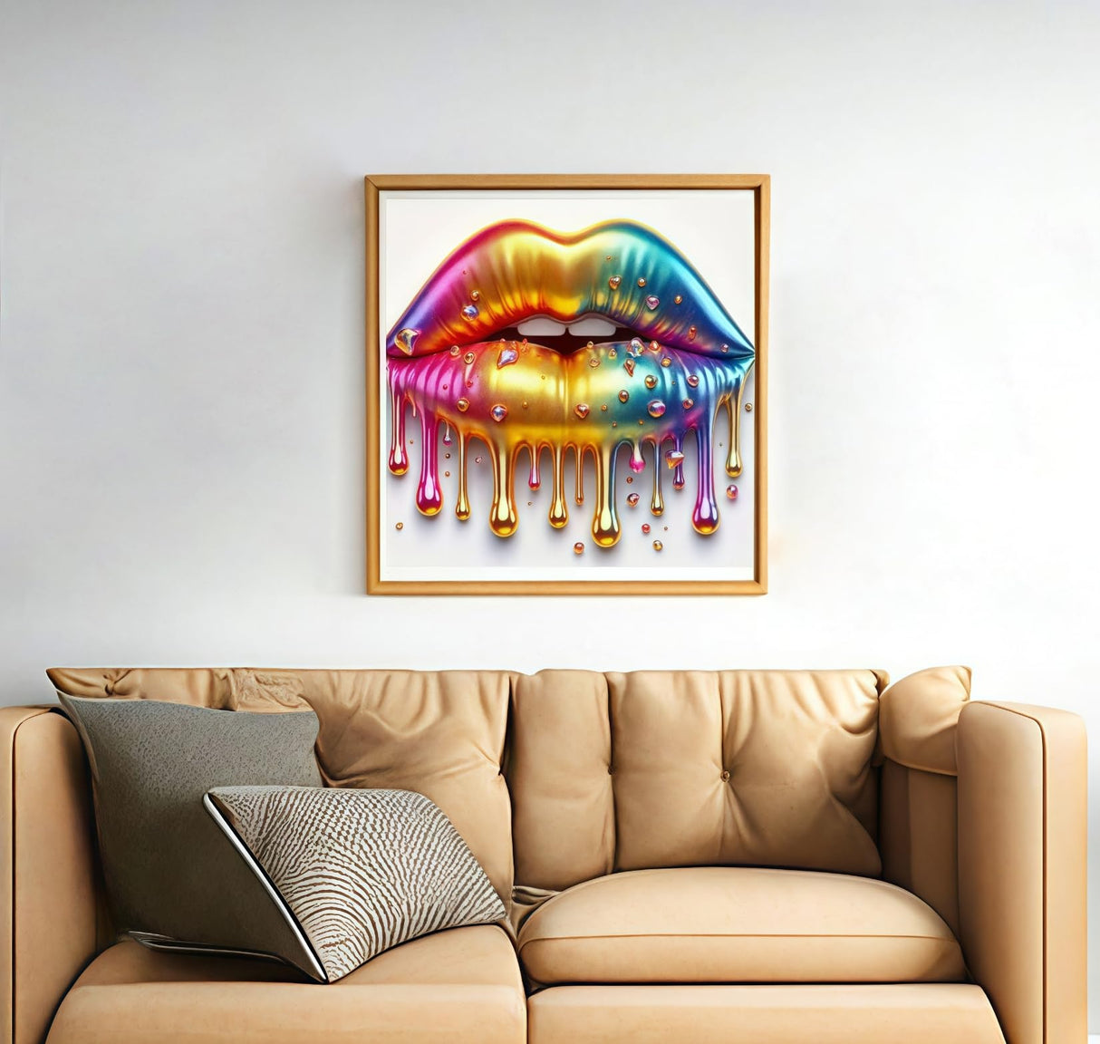 BYGFHLYW 5D Diamond Painting Kits for Adults, Lips Diamond Art Kits for Adults Beginner, DIY Full Drill Diamond Dot Simple Gem Painting for Home Wall Decor 12x12inch BYGFHLYW