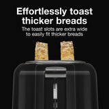 Proctor Silex 2-Slice Toaster with Extra Wide Slots for Bagels, Cool-Touch Walls, Shade Selector, Toast Boost, Auto Shut-off and Cancel Button, Black (22305) Proctor Silex