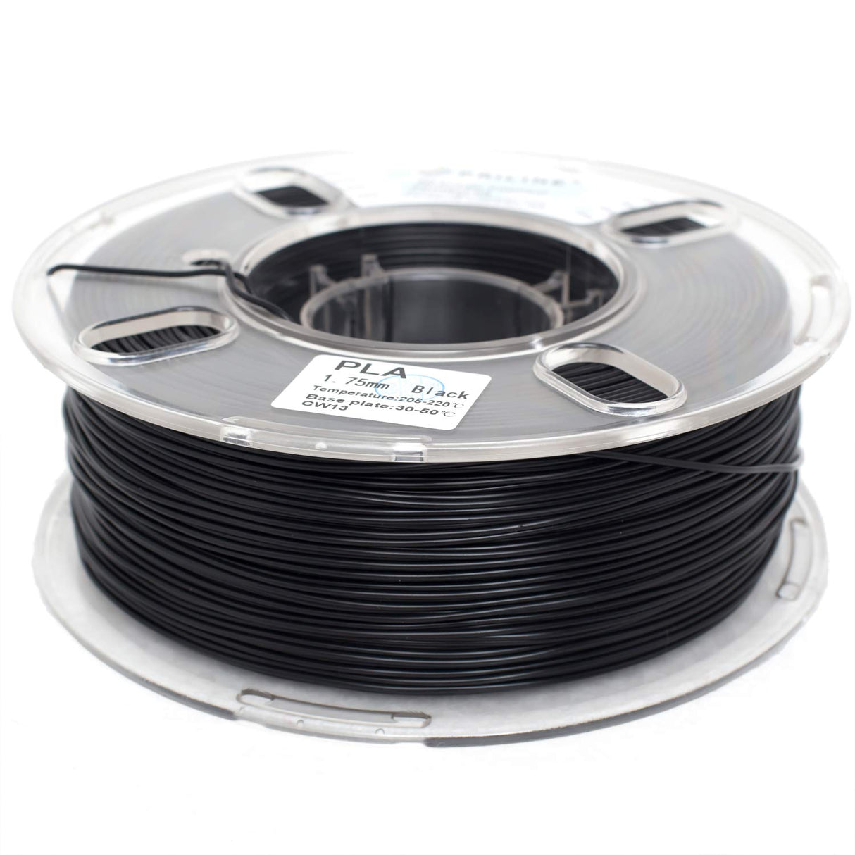 PRILINE PLA Filament 1.75mm, PRILINE PLA 3D Printer Filament, 1kg Spool (2.2lbs) 3D Printing Filament Fits for Most 3D Printers, Dimensional Accuracy +/- 0.02mm,Black PRILINE