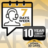 Arrow Carports Galvanized Steel Carport, Double Car Metal Carport Kit, 20' x 24' x 7', Charcoal Arrow