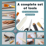 Uzecpk Book Binding Kits, Book Press Bookbinding, Book Binding Materials, Book Repair Kit with Book Cloth Bone Folder Awl Bookbinding Needles Wax Thread for Binding and Repair, 11.8 X 7.6 Inches UzecPk