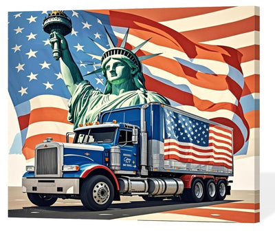 ACANDYL Car DIY Paint by Numbers Kit for Adults Paint by Numbers Beginner Truck Canvas Painting by Number DIY Acrylic Oil Painting on Canvas Arts Craft Decoration 16x20 in