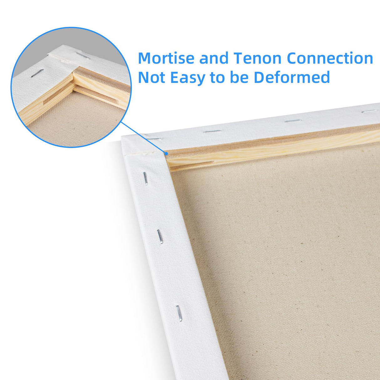 idoobi 6 Pack 11x14 Stretched Canvases for Painting 100% Cotton Black Painting Canvas, Art Canvases for Oil, Acrylic Paint & Other Painting Media idoobi