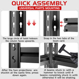 TigerParty 2020LBS Garage Shelving Units, 5-Tier Storage Shelves Heavy Duty, Adjustable Metal Shelving Rack for Kitchen, Closet, Warehouse, Pantry, 72" H x 35.55" W x 16" D TigerParty