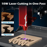 Kiosk 10WLaser Engraver, Light Weight & Portable Laser Engraver Machine, Home Laser Cutter with Acrylic Enclosure for DIY Wood/Leather/Metal, 3.9 x 3.9inch Engraving Area, Laser Safety Class 1 SainSmart