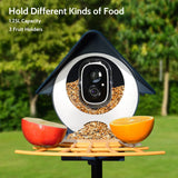 Birdkiss Smart Bird Feeder with Camera, AI Identify Bird Feeder Camera with Solar Pannel, Auto Capture Bird Full HD Videos & Instant Notification, Birdkiss