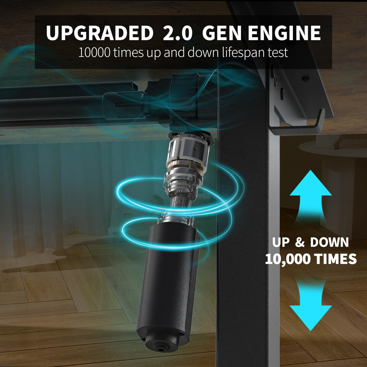 ExaDesk 63×30 Inch Electric Standing Desk with 2 Drawers, Adjustable Height Widened Stand Up Desk with Storage Shelf, Sit to Stand Ergonomic Workstation for Home Office ExaDesk