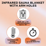 LifePro Sauna Blanket for Detoxification - Portable Far Infrared Sauna for Home Detox Calm Your Body and Mind Large Black LifePro