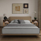 23inch Nightstand with Charging Station,2 AC outlets and 2 USB Ports, Mid Century Modern Nightstand, Bedside Tables for Bedroom, Natural Wood Side Table with Storage Drawer(Wood-1PCS) i-VTIES