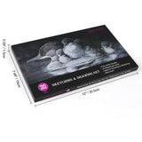 HIFORNY 30 PCS Sketching Drawing Pencil Set,Sketch Pencils Art Supplies with Graphite,Charcoal,Blending Tools,Accessories,Drawing Kit for Adults Artists HIFORNY