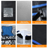 Panana Portable Steam Sauna, Full Size Full Body Home Sauna Box, Foldable Sauna Tent with 1000W 3L Steamer, Remote Control, Folding Chair, 9 Levels Panana