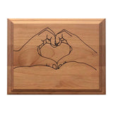 Personalized Valentine's Day Wooden Plaque - Custom Heart Hands Design Gift for Boyfriend, Girlfriend, Valentines Day Gifts for Her, Him, Wife, Husband, Women, Men, Romantic Customized Couples Sign CHEERZEER CUSTOMIZE