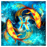 Better Selection 5D DIY Full Drill Constellation Diamond Art Aquarius Cross Stitch Zodiac Signs Embroidery Mosaic Kit Home Decor Wall Art Gifts Pisces Better Selection
