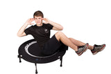 Maximus PRO Folding Rebounder USA | Voted #1 Indoor Exercise Mini Trampoline for Adults with Bar | Fitness & Weight Loss| Free Storage Bag, Resistance Bands, Online & DVD Workouts | Already Assembled MXL MaXimus Life