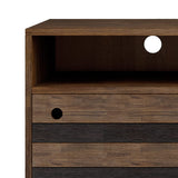 SIMPLIHOME Clarkson SOLID ACACIA WOOD 54 Inch Wide Mid Century Design TV Media Stand in Rustic Natural Aged Brown for TVs up to 60 Inches, For the Living Room and Entertainment Center SIMPLIHOME