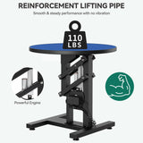 YITAHOME 24" Electric Lift Dog Grooming Table, Rotating Desktop Grooming Table for Dogs at Home, Adjustable Overhead Arm & Tools Organizer Pet Grooming Station for Small Dogs Cats, Blue YITAHOME