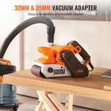 VEVOR 10AMP Belt Sander, 4" x 24" Belt Sanders for Woodworking with 6 Speeds 274-480 m/min, Powerful Sander Machine with 2 in 1 Vacuum Adapter, 2 VEVOR
