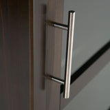 SIMPLIHOME Avalon 12-Bottle SOLID WOOD 22 Inch Wide Contemporary High Storage Wine Rack Cabinet in Dark Tobacco Brown, For the Living Room, Dining Room and Kitchen SIMPLIHOME