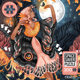 Ceaco – Mystic Moth Lady - 300 Piece Jigsaw Space Saver Puzzle – Puzzles for Smaller Spaces and Surfaces Ceaco