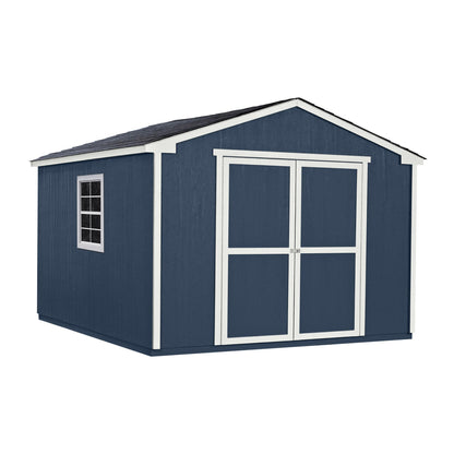 Handy Home Products Charleston Value Gable 10x12 Do-It-Yourself Wooden Storage Shed - WoodArtSupply