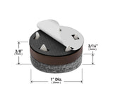 GorillaFelt Chair Leg Floor Protectors/Felt Chair Glides (Set of 16) Tap-On Felt Furniture Pads Guaranteed to Stay On, 1 Inch Round Chair Sliders Slipstick