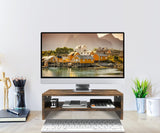 Zimilar Monitor Stand Riser, 2 Tiers Laptop Computer Monitor Riser for PC Screen, iMac, Desktop Wooden Screen Monitor Stand Riser with Storage for Home Office Zimilar