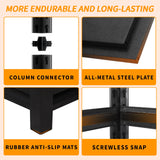 72" H Garage Shelving Units 5 Tier Industrial Storage Shelves Adjustable Metal Shelving 3000LBS Heavy Duty Shelves Utility Shelf Storage Rack for Garage,Warehouse, Basement(19.6"D×59"W×72"H) SGFHNV