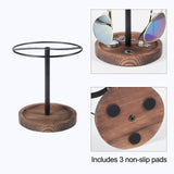 BDBDYEAY Sunglasses Organizer Wood Glasses Holder Stand, Metal Sunglass Storage Display Rack for 12Pairs Eyeglasses, Eyewear Organizer for Dresser Table Desk Countertop Bedroom BDBDYEAY