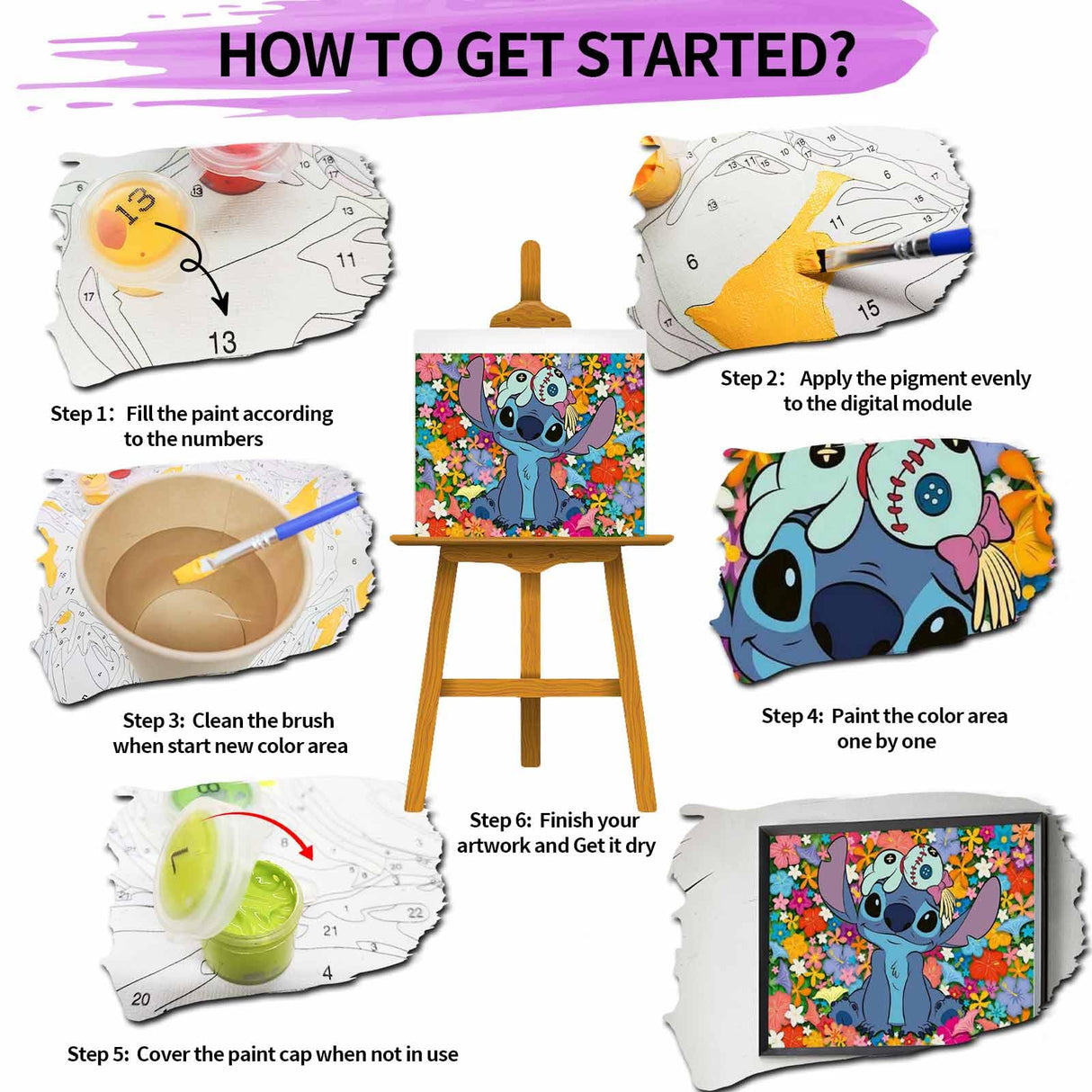 JYLMOOD Paint by Number for Adult Kits, DIY Cartoon Acrylic Oil Painting Kits for Adults Kids Beginners for Home Wall Decor Gifts 16x20 Inch (No Frame) JYLMOOD