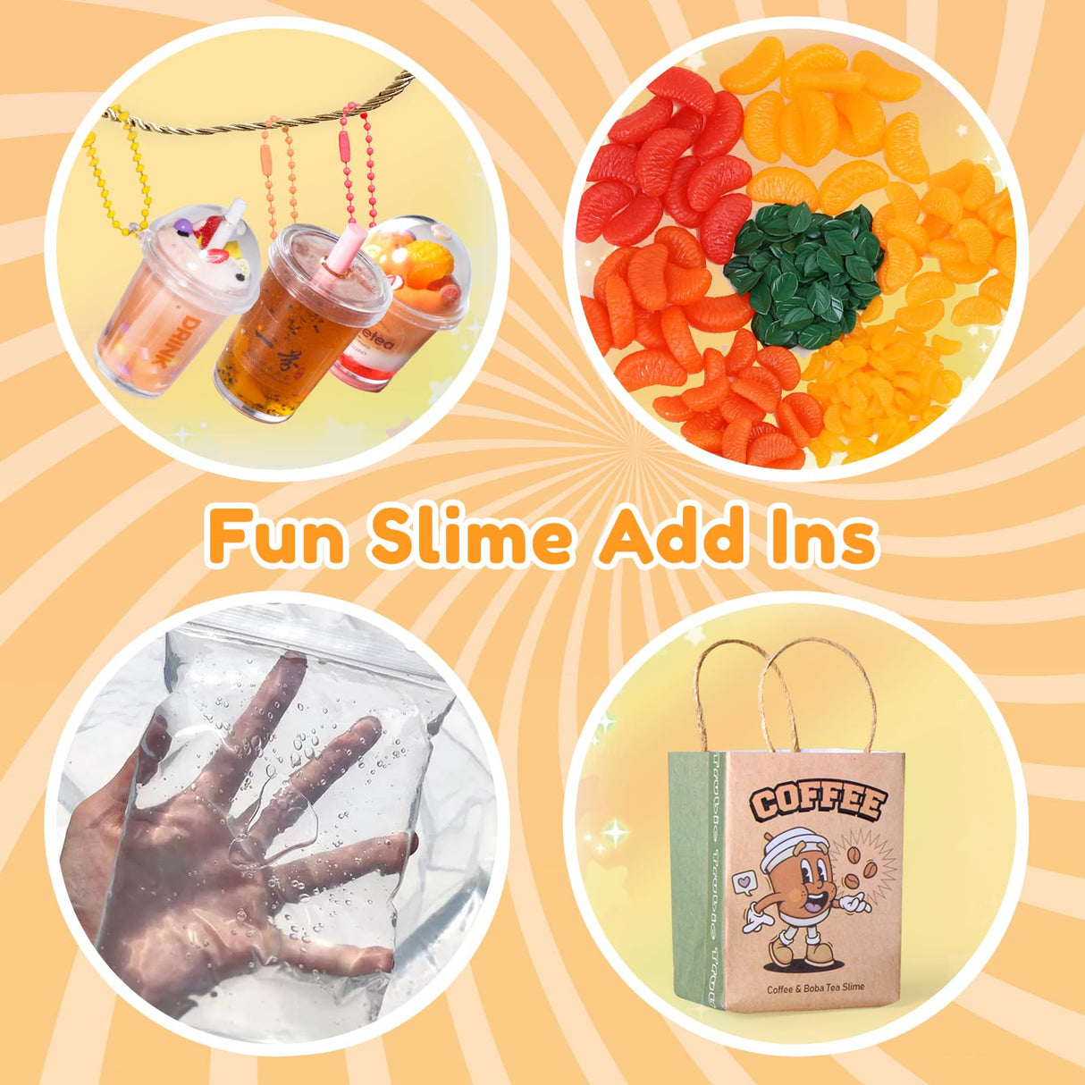 Trubic Miniature Cafe & Boba Tea Slime Making Kit for Girls Ages 8-12, 53PCS Mini Coffee & Bubble Tea Dessert Cup, DIY Pretend Play Food Set, Kitchen Toys, Birthday Party Gift for Kids 6 7 9 10 11 Trubic