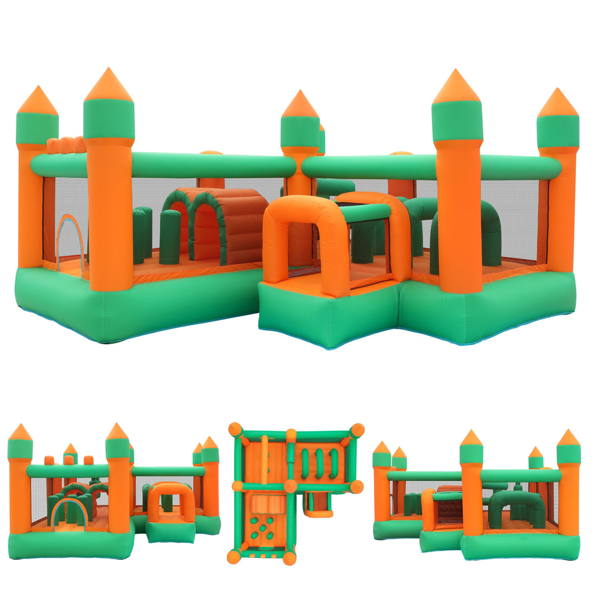 Inflatable Bounce House Kids Obstacle Bouncy Castle for Outdoor Indoor INFLATEFLY