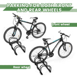 Auwey Bike Floor Rack Bike Floor Parking Bicycle Parking Rack Bike Storage Stand Bike Floor Stand Bicycle Storage Organizer for Mountain Bike, Road Bike Fit 22-28" Wheel Stand Tire Width 2.2" Auwey