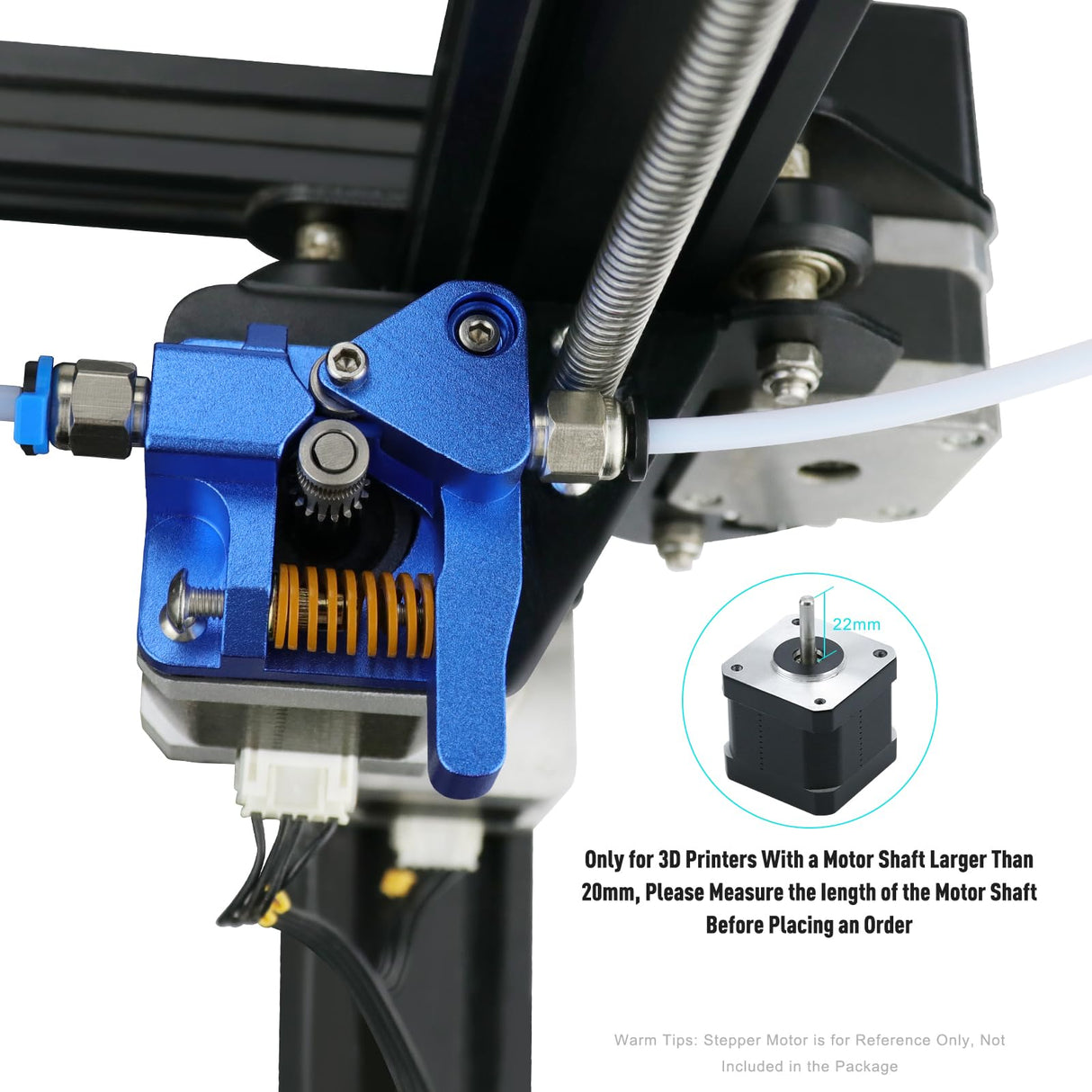 Haldis 3D Dual Gear Extruder, Upgraded Aluminum Alloy Block Bowden Extruder 1.75mm Filament Dual Drive Feed for Creality CR-10S CR10S PRO Ender-3 Ender 3PRO Ender 5 WoodArtSupply