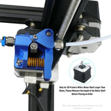 Haldis 3D Dual Gear Extruder, Upgraded Aluminum Alloy Block Bowden Extruder 1.75mm Filament Dual Drive Feed for Creality CR-10S CR10S PRO Ender-3 Ender 3PRO Ender 5 WoodArtSupply