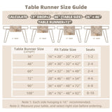 Joyfol Day Boho Table Runner, Farmhouse Stripe Cotton Table Runners with Tassels for Home Dining Table Decor, Rustic Natural Woven Dresser Scarf (Beige&Black,13 x 36 Inch) Joyfol Day