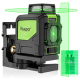 Huepar 901CG Self-Leveling Laser Level, 360 Green Beam Cross Line Laser Tool, Alignment 360-Degree Horizontal Line with Pulse Mode, Magnetic Pivoting Base Included Huepar