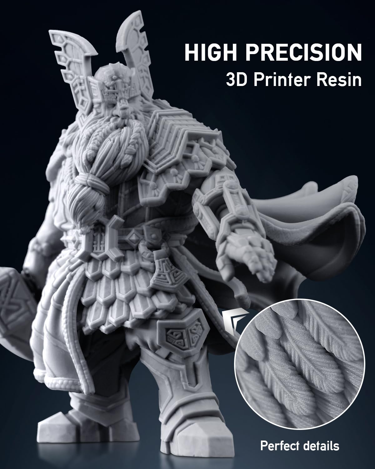 SUNLU 3000G ABS Like Resin for 3D Printer, 405nm UV Curing Photopolymer Rapid 3D Resin for 2K 4K 6K 8K LCD/DLP/SLA 3D Printers, Non-Brittle & High Precision & Low Shrinkage, 3KG, Black SUNLU