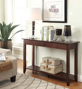 Convenience Concepts American Heritage 1 Drawer Console Table with Shelf, Espresso Convenience Concepts