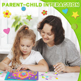 AluAbi Foam Stickers Art Craft Activity for Kids, No Mess Fun 3D Foam Sticker,DIY Felt Craft Kits, Creative Educational Learning Toy,Travel Game Gifts for Boys & Girls Ages 3 4 5 6 7 8 (Animal) AluAbi